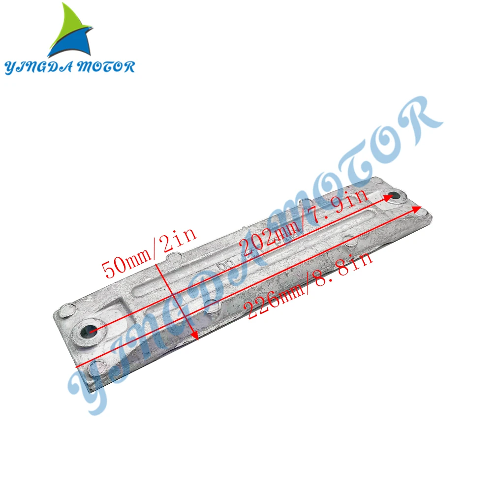 Zinc or Aluminum Anode，  for HONDA BF 75-225 HP Outboard Motor    (1997-2006)  06411-ZW1-000