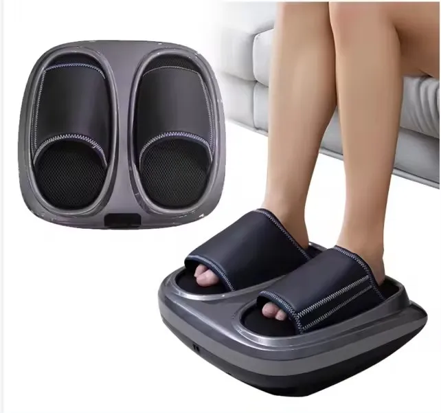 Electric Foot Massage Shoes Shiatsu Foot Massager Machine With Roller Soothing Heating Air Compression Deep Kneading