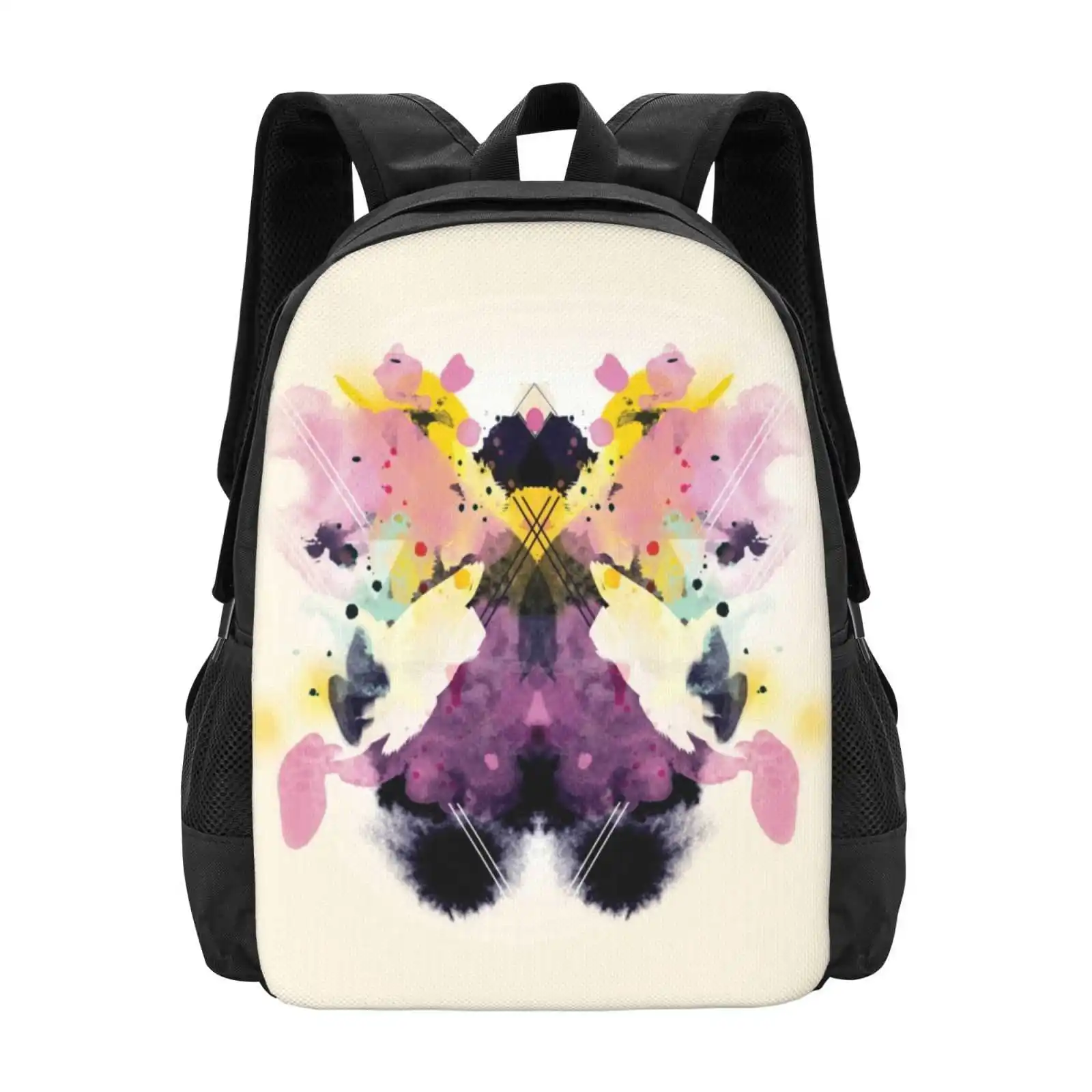 Spring Ink Hot Sale Schoolbag Backpack Fashion Bags Ink Colour Graphic Reflection Mirror