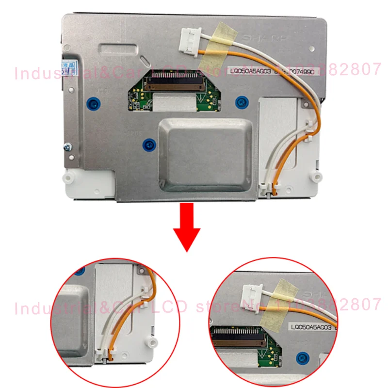 LQ050A5AG03 LQ5AW136 LCD 디스플레이 화면 폭스바겐 투아렉 2002-2009 VK 투아렉 SUV I 7LA/7L6 2002-2013 계기판용