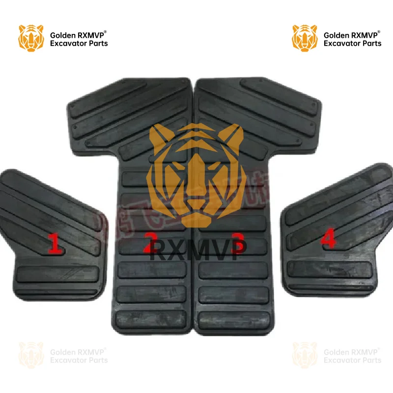 For Hyundai R 150/215/225/305-7 Foot Pedal Walking Rest Foot Pedal Leather Rubber Sleeve Excavator Accessories