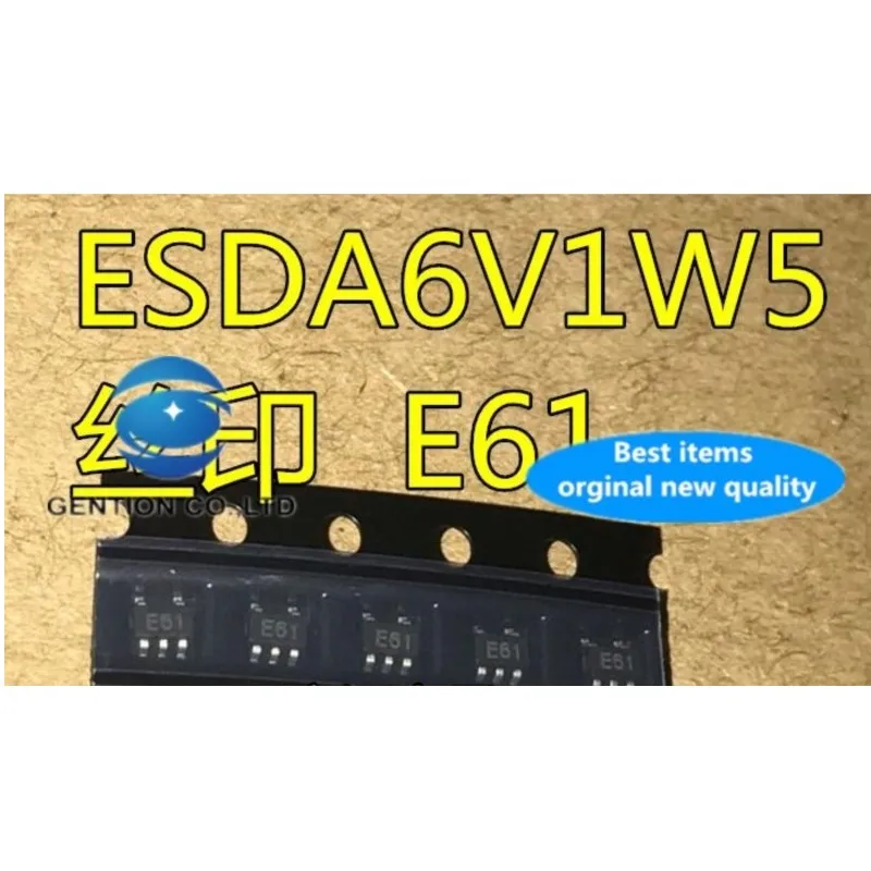 

10PCS ESDA6V1W5 Silkscreen E61 SOT-353/SC70-5 in stock 100% new and original