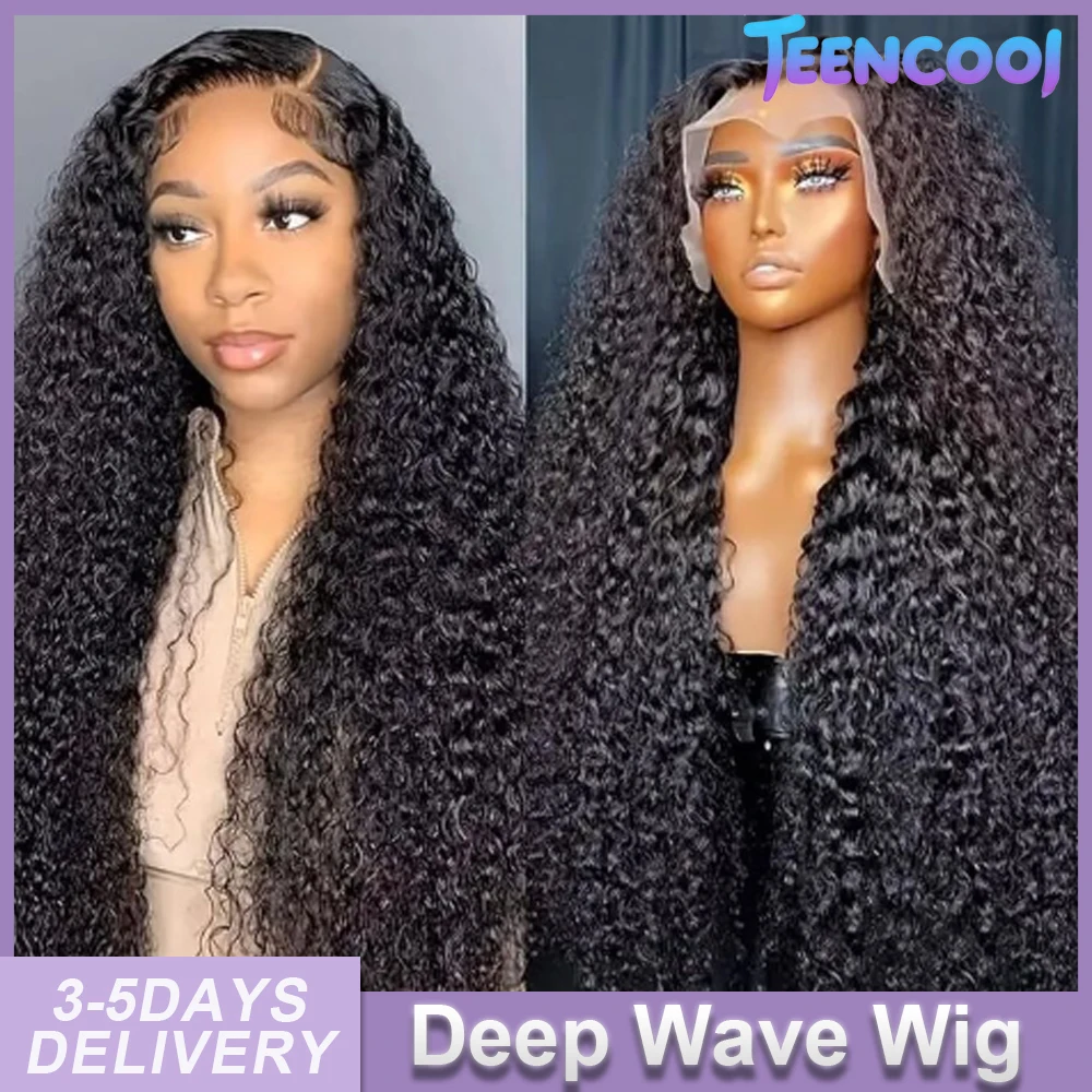 

Парик из натуральных волос с глубокой волной, плотность 180%, прозрачный кружевной фронтальный парик 360, HD кружевной фронтальный парик 13x4 13x6, бразильские кудрявые волосы