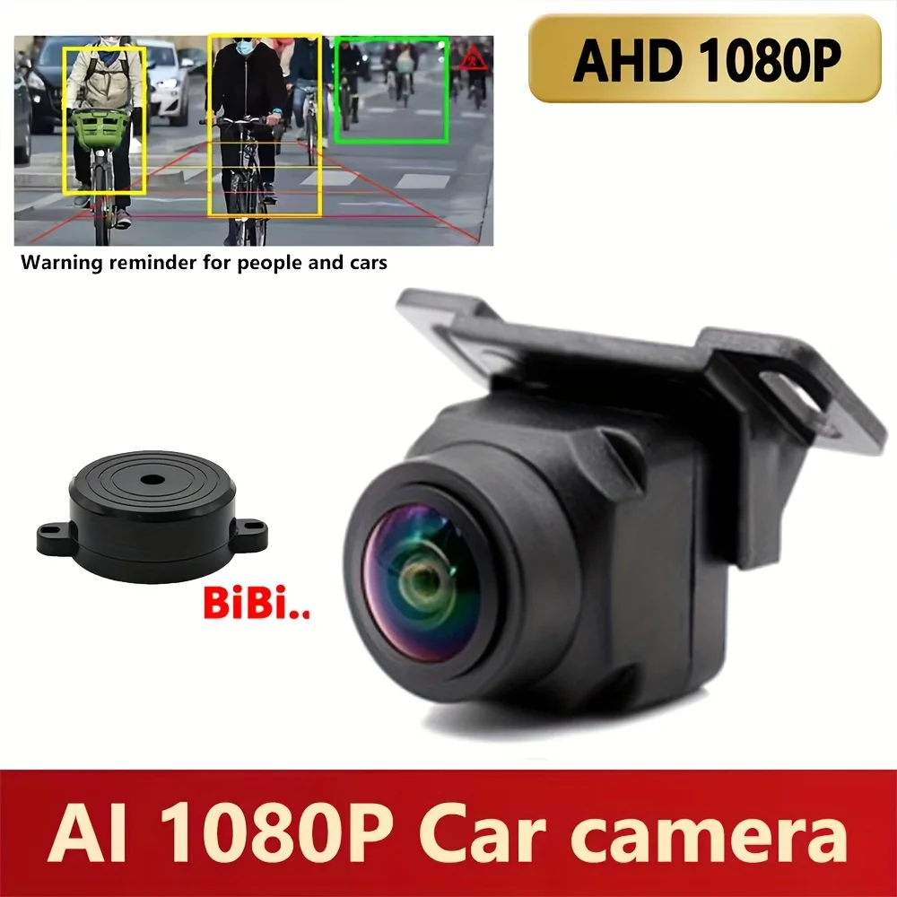 

Умная автомобильная камера AI с зуммером, разрешение AHD-1080P — универсальная задняя часть, боковая, вид спереди для мониторов MP5/Android