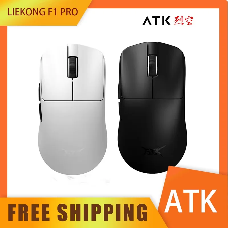 ATK Blazing Sky F1 pro Mouse Paw3950 Wireless Dual Mode Lightweight 8k Gaming Customized Mouse For  Keyboard Computer Desktop