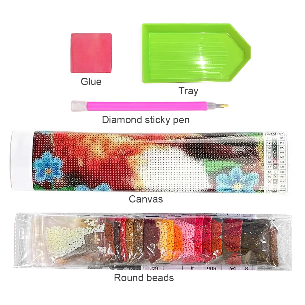 New Cute Little Bear Diamond Painting Art Picture Cartoon Animals Mosaic Cross Stitch Kit Full Diamond Embroidery Home Decor