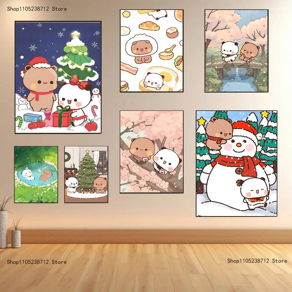 لطيف BuBu DuDu ملصق متعدد الأغراض جدار الفن لغرفة المعيشة غرفة نوم مكتب المدخل بار ديكور المنزل هدية