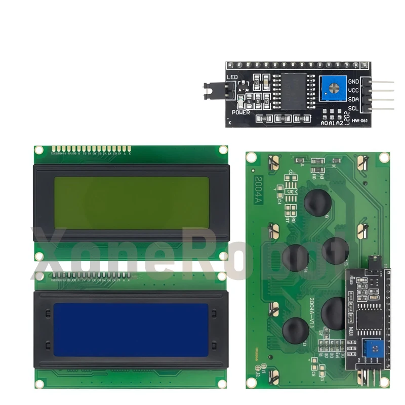 LCD 1602 2004 Module Blue Green Screen For Arduino LCD 16x2 20X4 Character UNO R3 Mega2560 Display PCF8574T IIC I2C Interface
