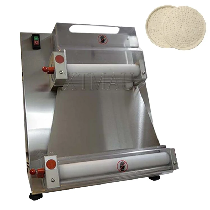 Stainless Steel Pizza Bottom Cake Forming Machine Semi Automatic Desktop Dough Sheeter Roller Machine