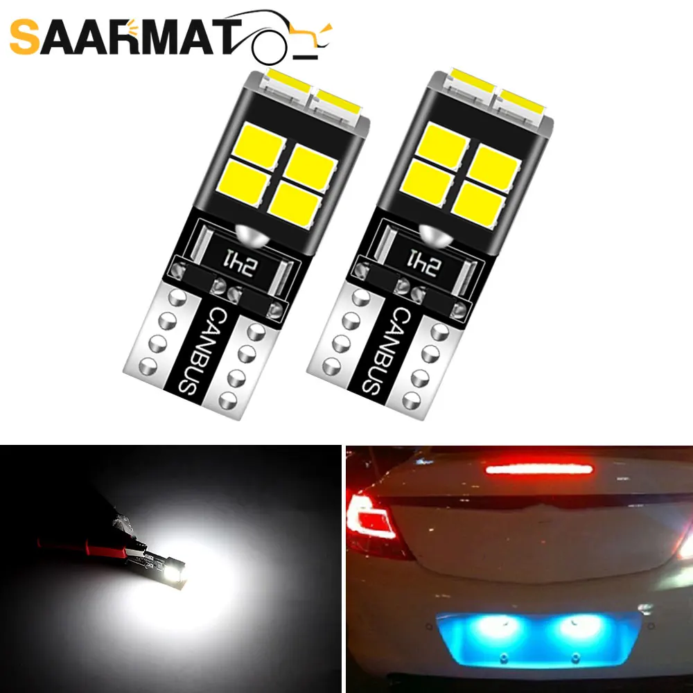 2Pcs LED Signal Light T10 W5W 194 168 Interior License Plate Parking Lamps for Buick Century LeSabre Rainier Terraza Lucerne