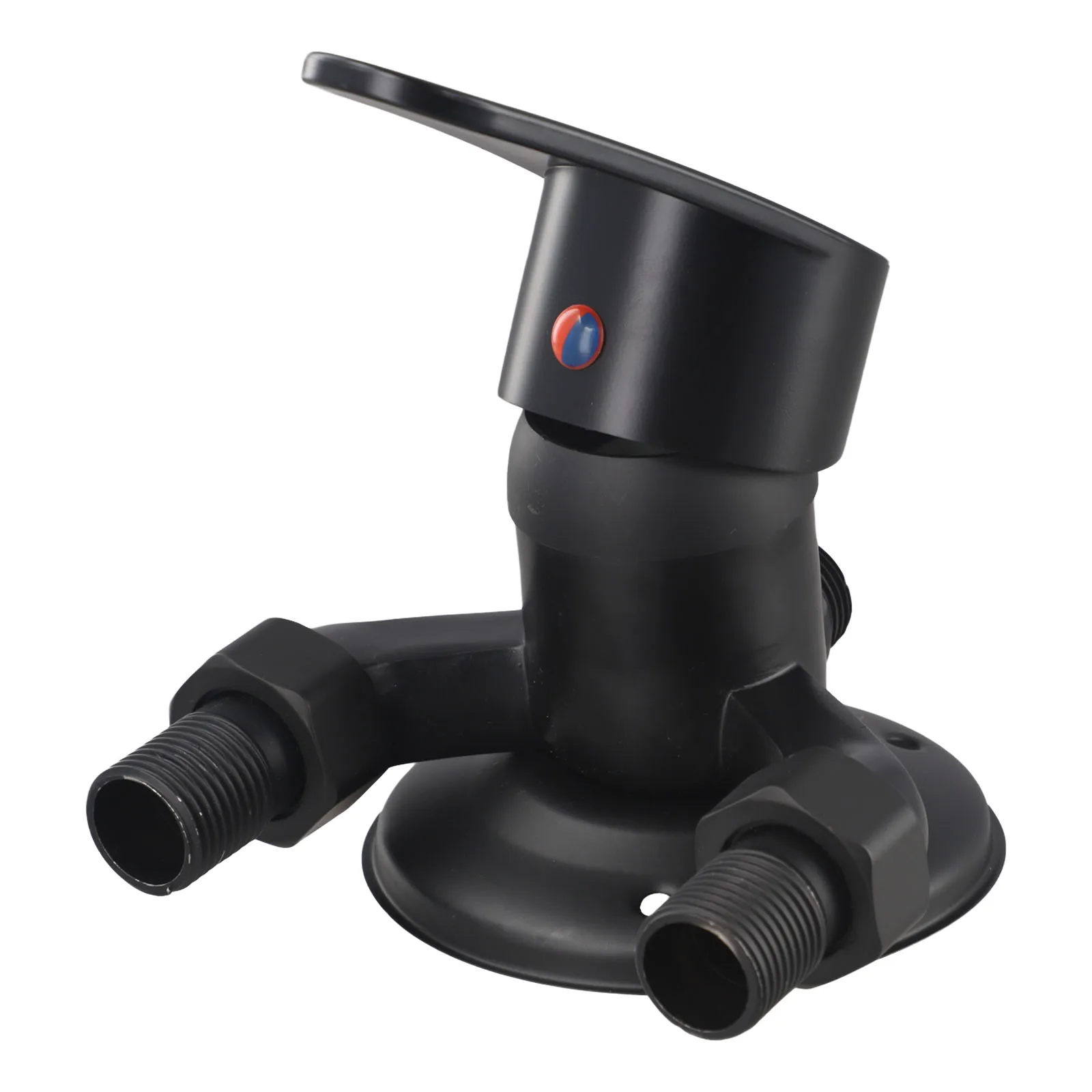 

Настенный смеситель для ванной комнаты, черный, с одной ручкой, универсальный для различных условий использования