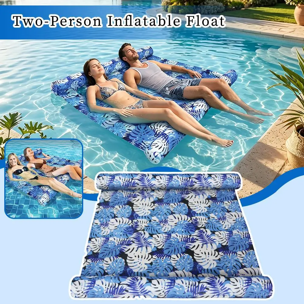 Large Size Inflatable Seatings Double-person Swimming Pool Floating Inflatable Seatings Lounge for Outdoor Beach Swimming Pool