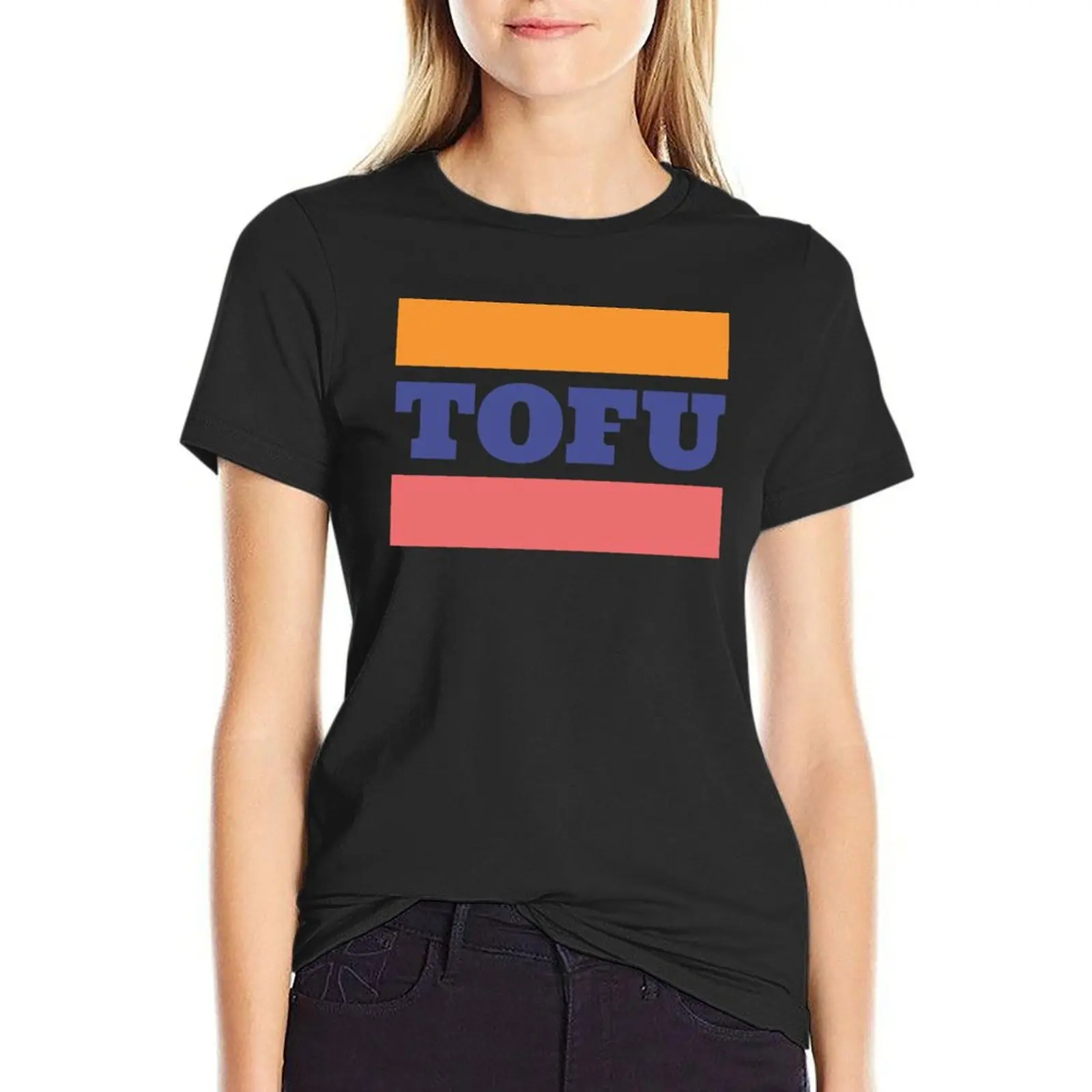 Retro Tofu T-Shirt plus size tops customs design your own funnys summer top designer clothes Women luxury