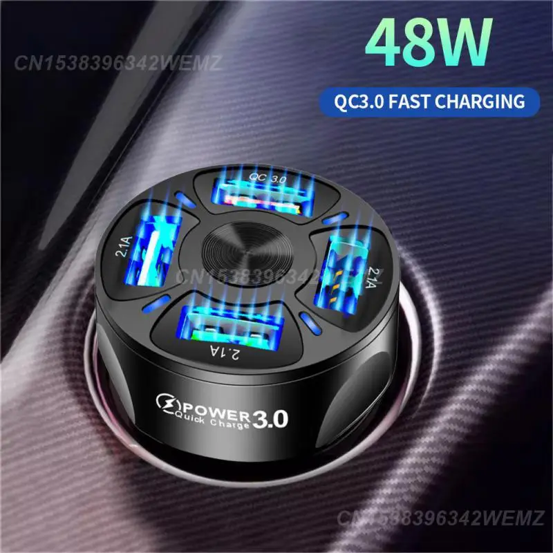 Car Charger Portable Quick Charge For 12 Max Car Phone Charger Car Accessories Car Cigarette Lighter 3a Qc3.0