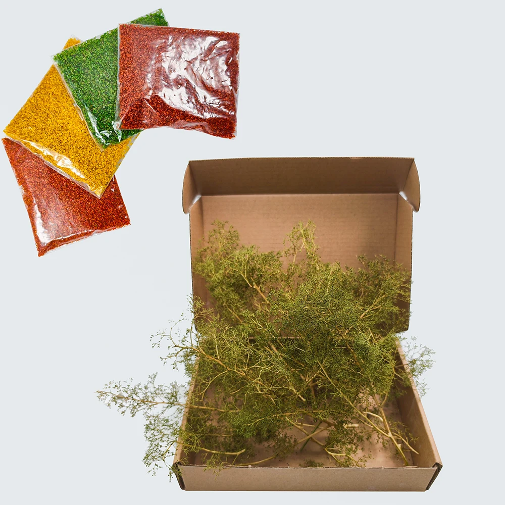 Árboles en miniatura, ramas de árboles realistas con forma de mar para hacer árboles Diy/paisaje de guerra/dioramas ferroviarios/paisaje/terren