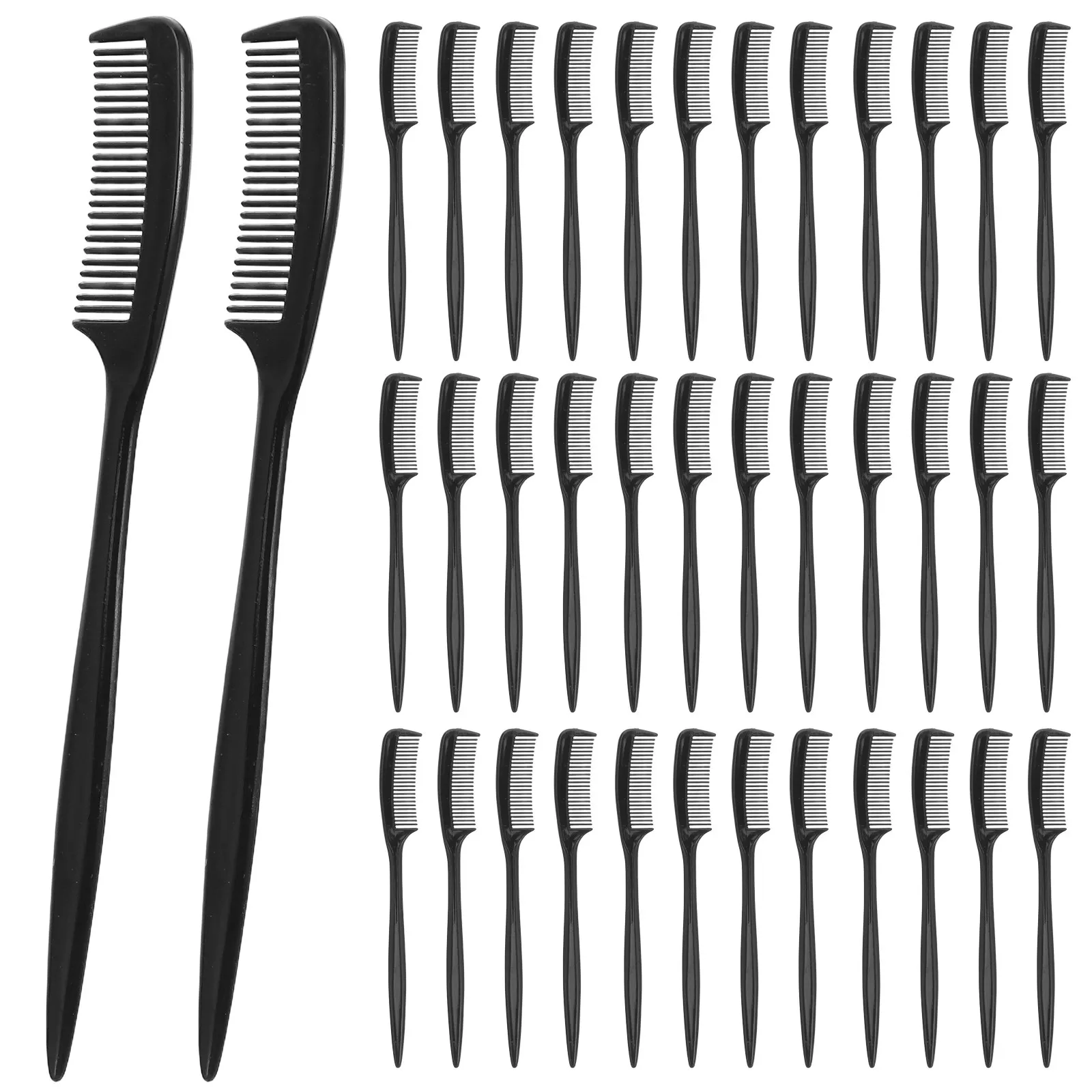 100Pcs Compact Mini Comb Eyebrow Eyelash Separator Small Plastic Beauty Comb for Brow Shaping Lash Separation Bangs Tidying