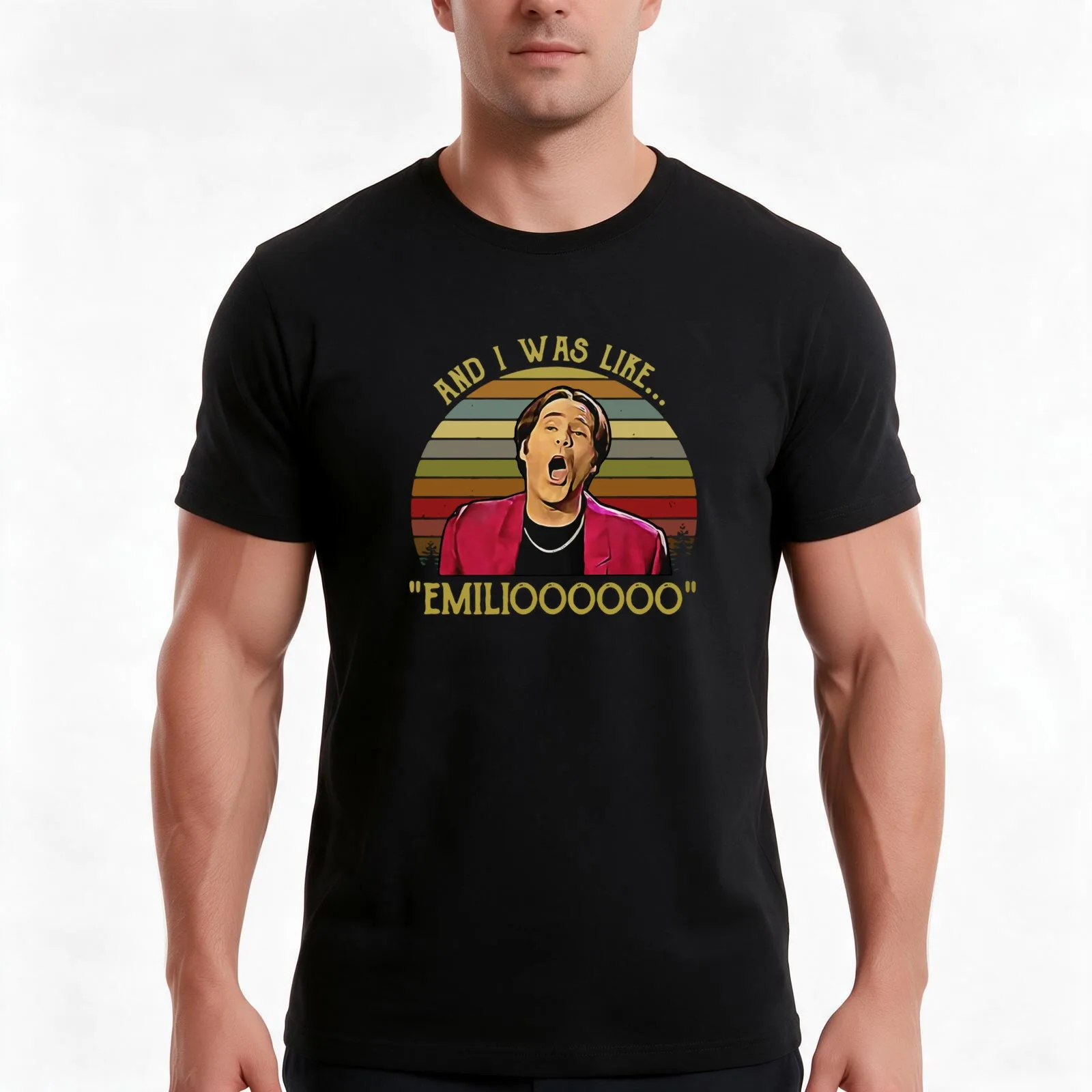 A Night at The Roxbury Steve butabi and i was Like emilioooooo T-Shirt, Summer Casual Cotton Tee, Oversized Streetwear Tops