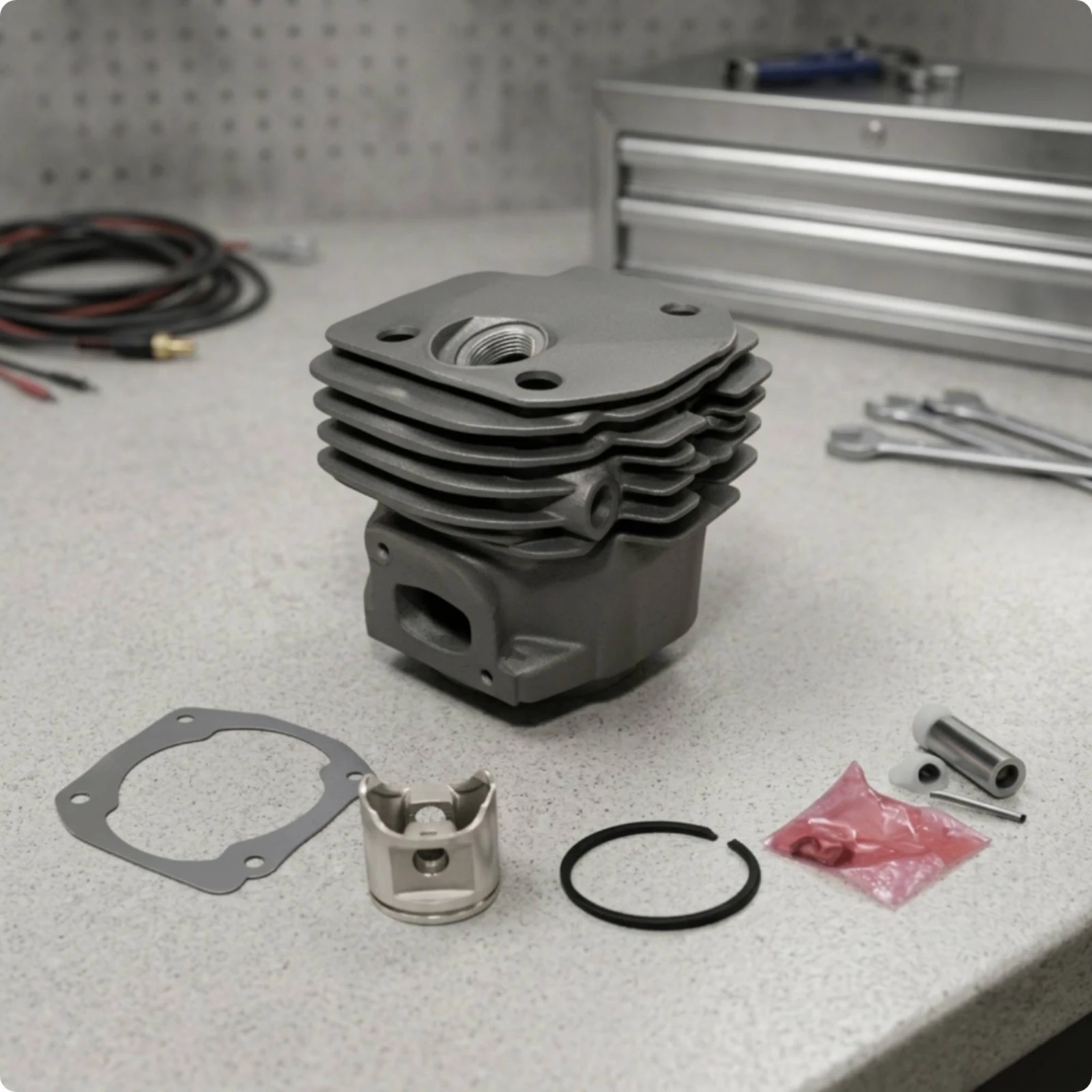 Cylinder Assembly Sturdy Cylinder Piston Assembly Engine Rebuild Kit with Gaskets Quality Inspected OEM for Mechanics