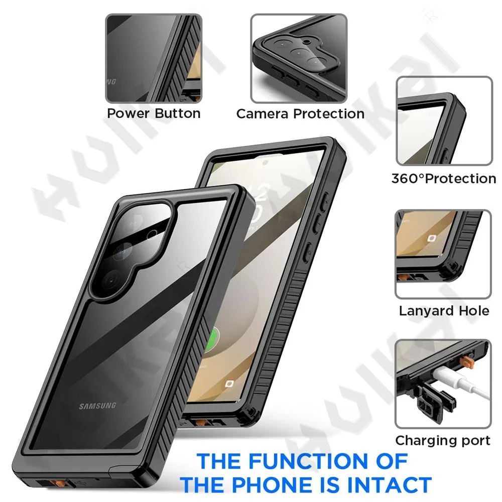 IP68 Shellbox Waterproof Case For Samsung Galaxy S26 S25 S24 S23 Ultra A57 A37 A56 A36 5G Aluminum Swimming Phone Luxury Cover