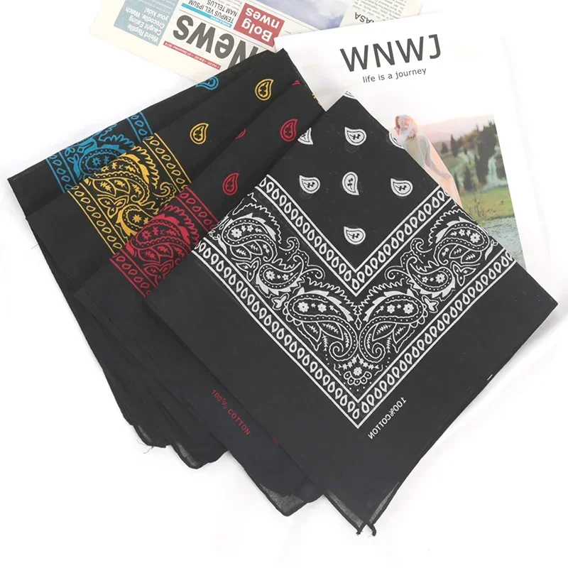 Unisex Cotton Hijab Women Printed Square Scarf Cycling Bandana Sun Protection Neck Cover Scarves Handkerchief Outdoor Headwear