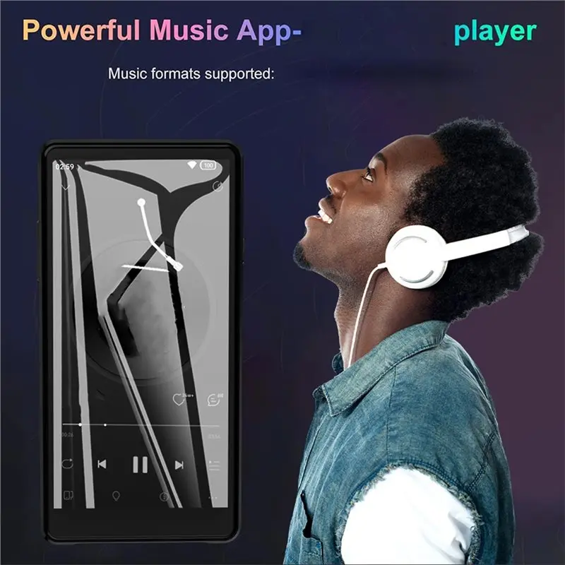 LXYB18B Android 5.0 Inch Media Player 4GB+ 64GB Bluetooth Music Video 16MP Camera Portable Touch Screen APP Download Support FM
