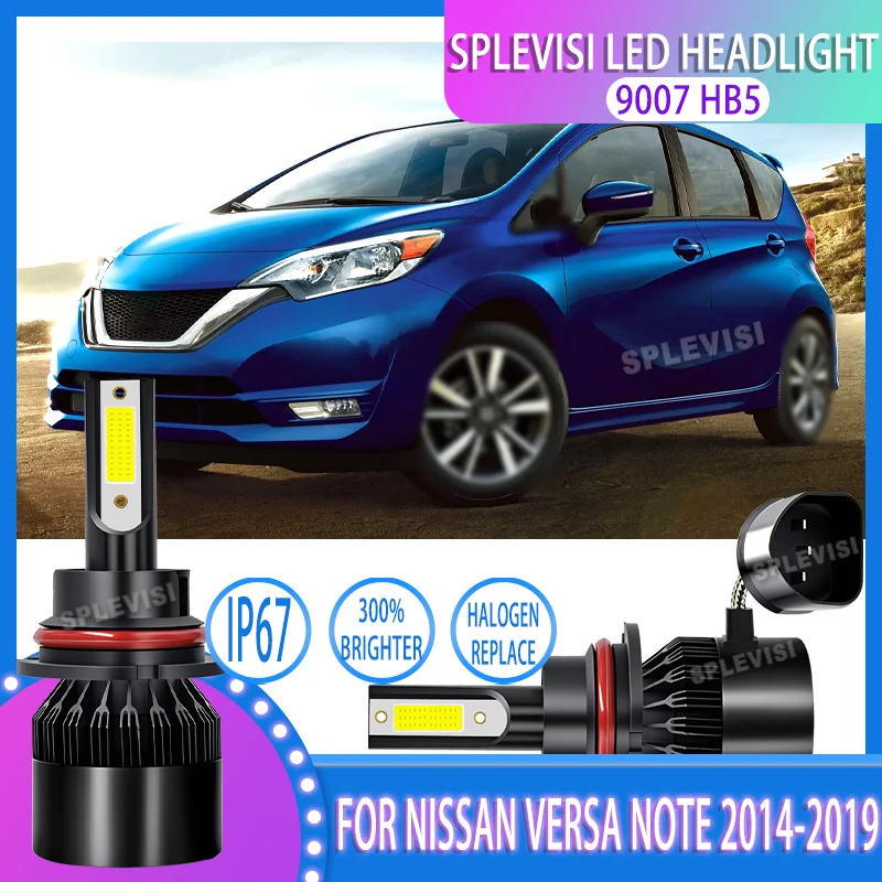 

High Performance 9007 HB5 Led Headlight Bulbs Upgrade Xenon White 60W 12V For NISSAN Versa Note 2014 2015 2016 2017 2018 2019