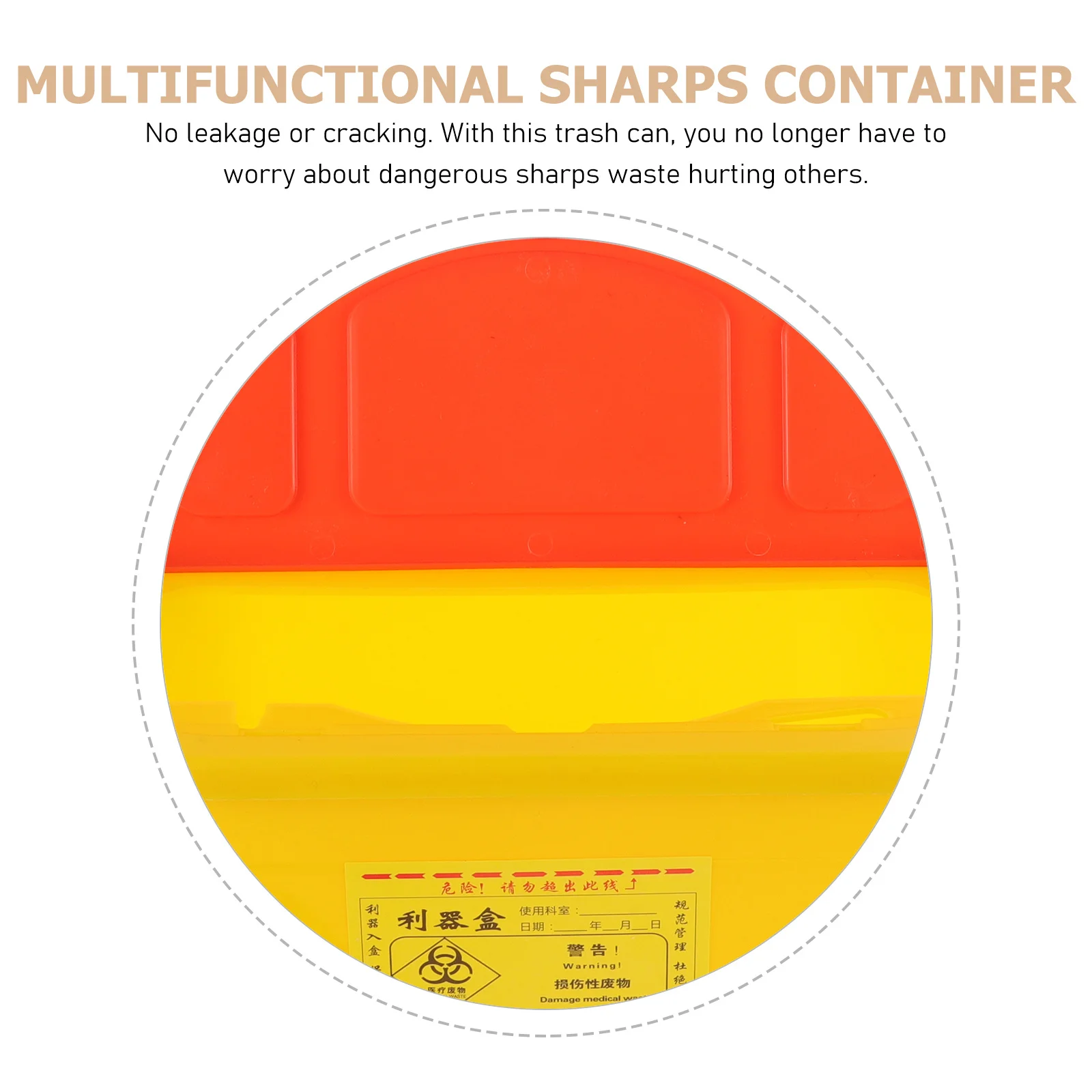 

Box For Tattooing Home Use Small Sharps Container Needle Disposal Bucket Waste Sharps Can For Diabetics Safety Tool Health