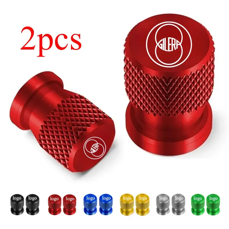 2PCS Motorcycle Wheel Tire Valve Caps For Gilera GP800 Gp 800 Fuoco Nexus 500 Runner 50 125 200