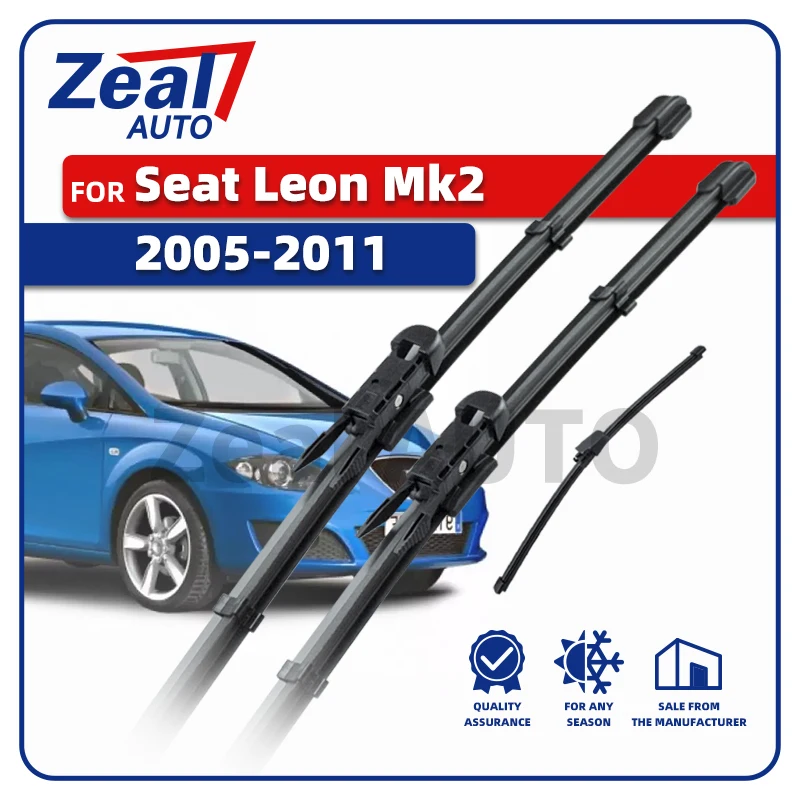 

Левая передняя и задняя щетка стеклоочистителя для SEAT Leon Cupra Mk2 1P 2005-2011 3x лобовое стекло 26 "16" 11 "аксессуары 2006 2007 2008 2009 2010