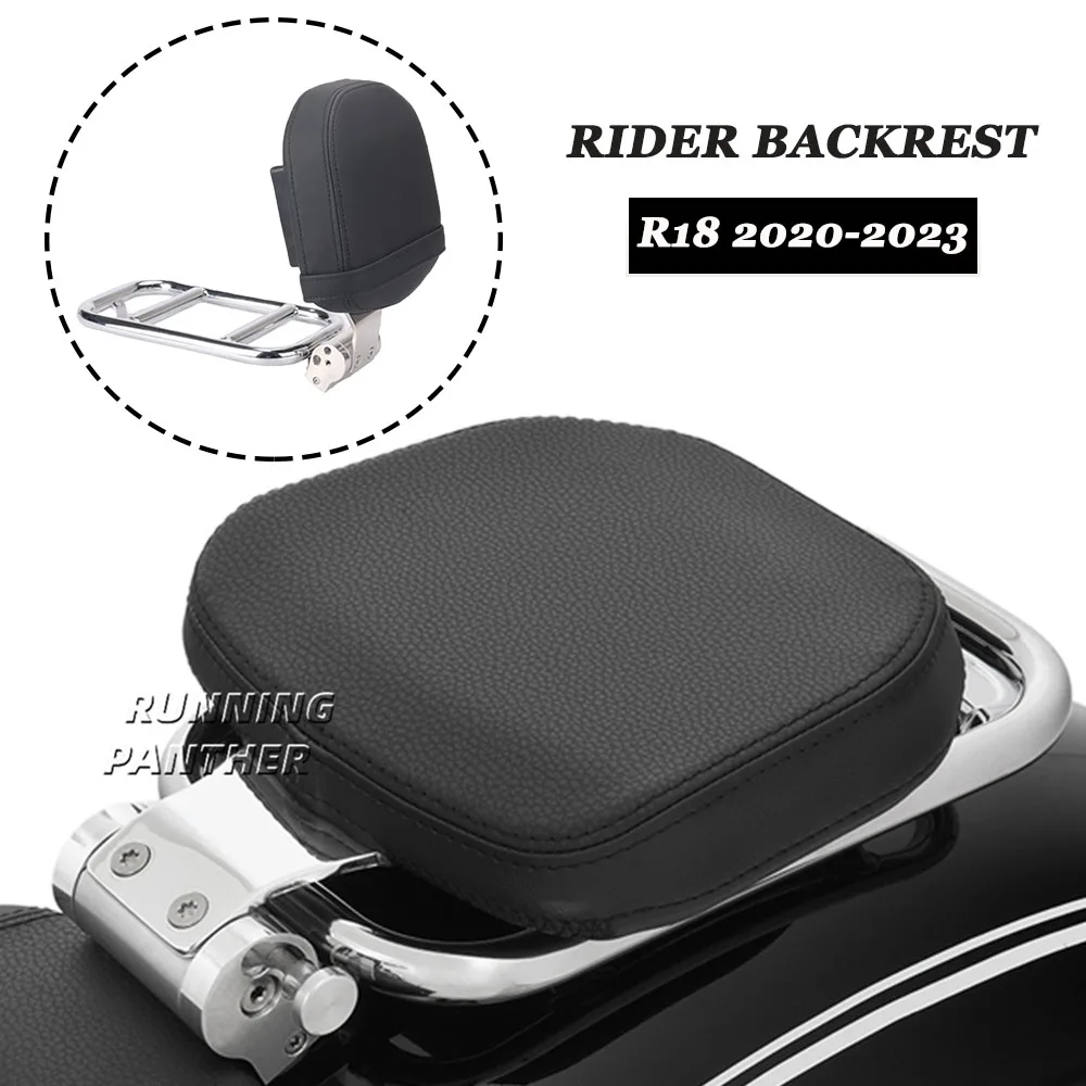 For BMW R18 2020-2023 2021 2022 R 18 Classic New Chrome Motorcycle Rider Backrest Foldable Back Rest Pad Luggage rack