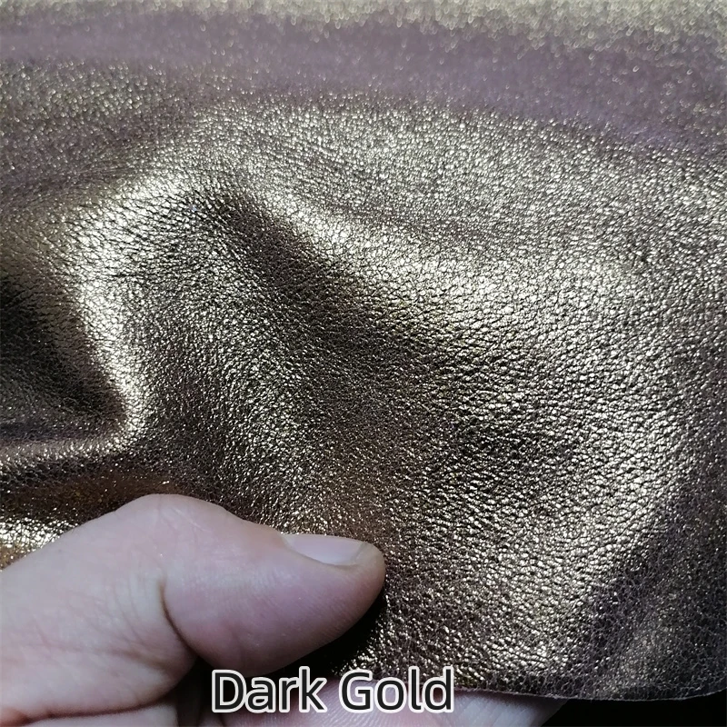 0.7/1mm Vintage Gold/Golden Brown Sheepskin. First Layer Leather.Real Leather Fabric.Handmade DIY Inner Leather.Whole Sheepskin