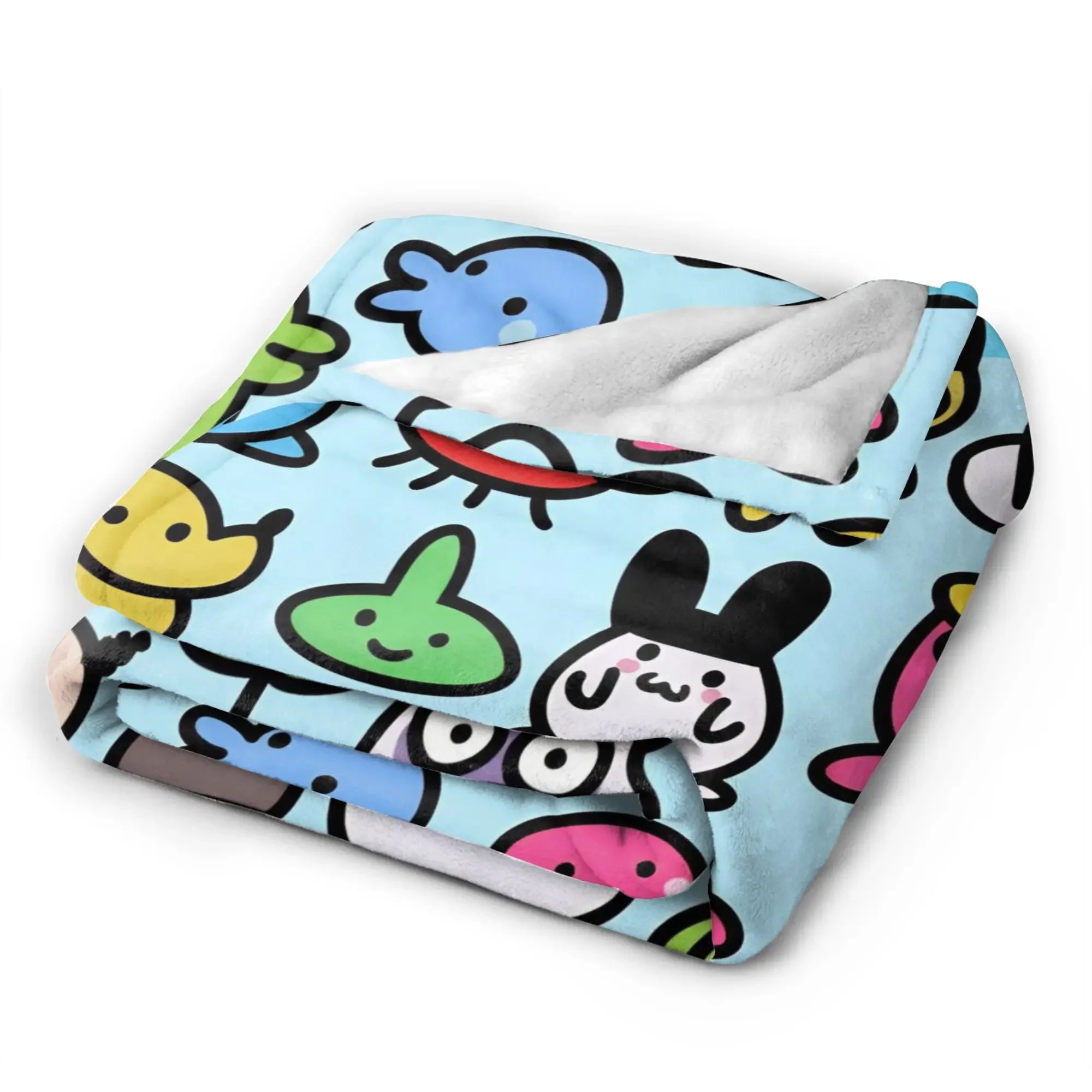 Tamagotchis Mametchi   Plush Blanket Girls Boys  Flannel Throw Blanket For Bedroom Soft Warm Customized Quality Bedspread Gift