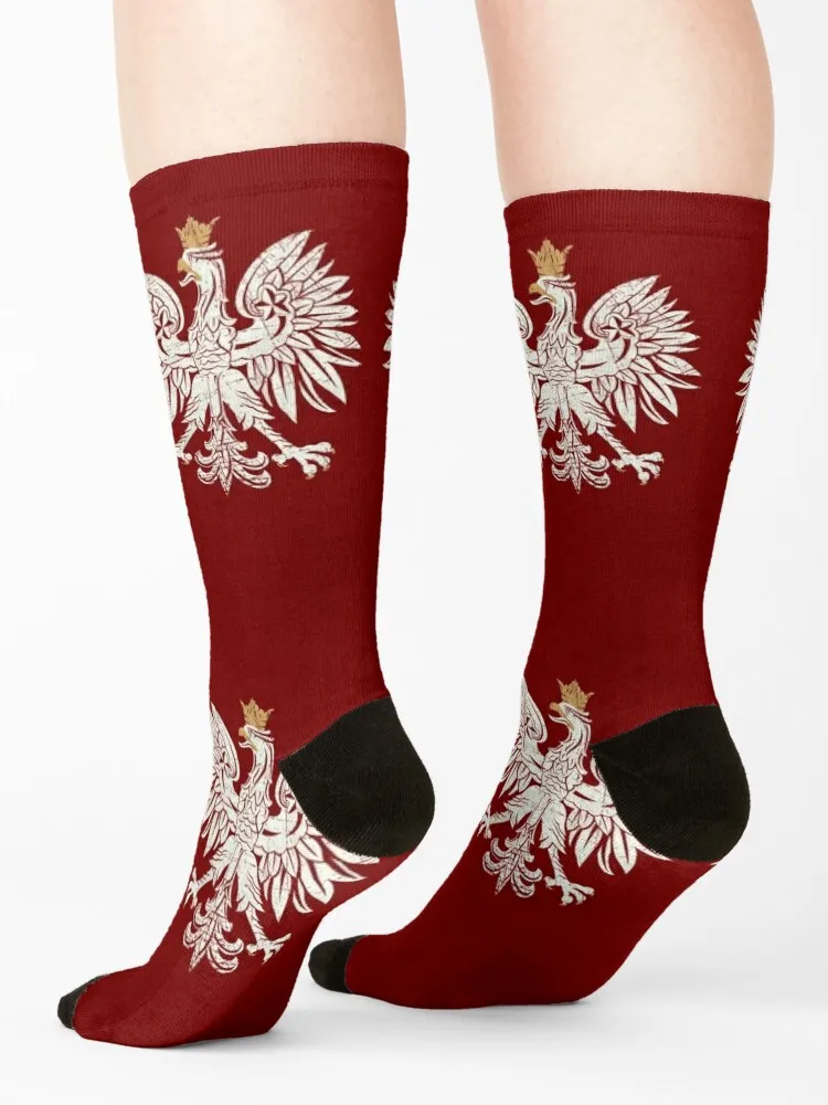 Polish Eagle Shield V01 Socks football valentine gift ideas designer brand Soccer Boy Socks Women's