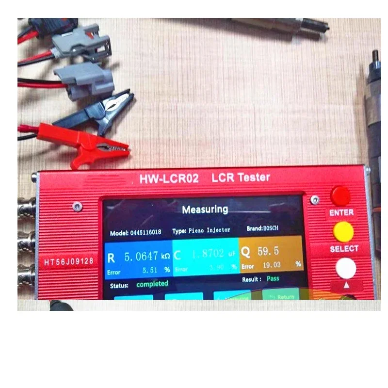 

LCR Electronic Fuel Injection Rail Injector Solenoid Valve Metering Unit DRV Valve Inductance Capacitance Resistance Tester