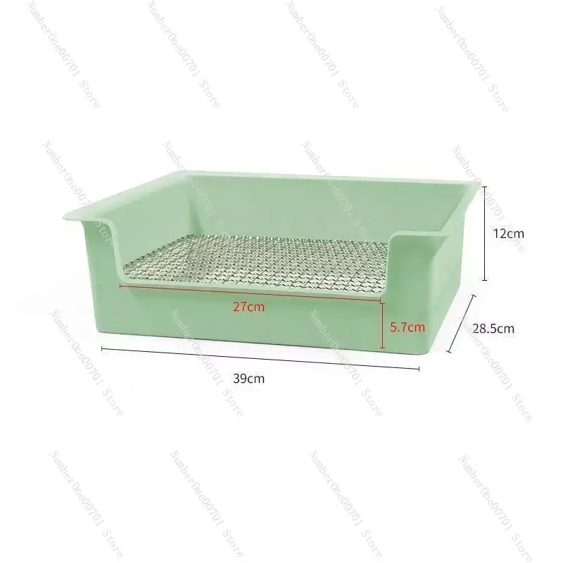 Rabbit Toilet Rabbit Pig Large Anti-overturn Square Pet Potty Anti-spray Urine Pot Supplies Urinal Leak-proof Wire Mesh