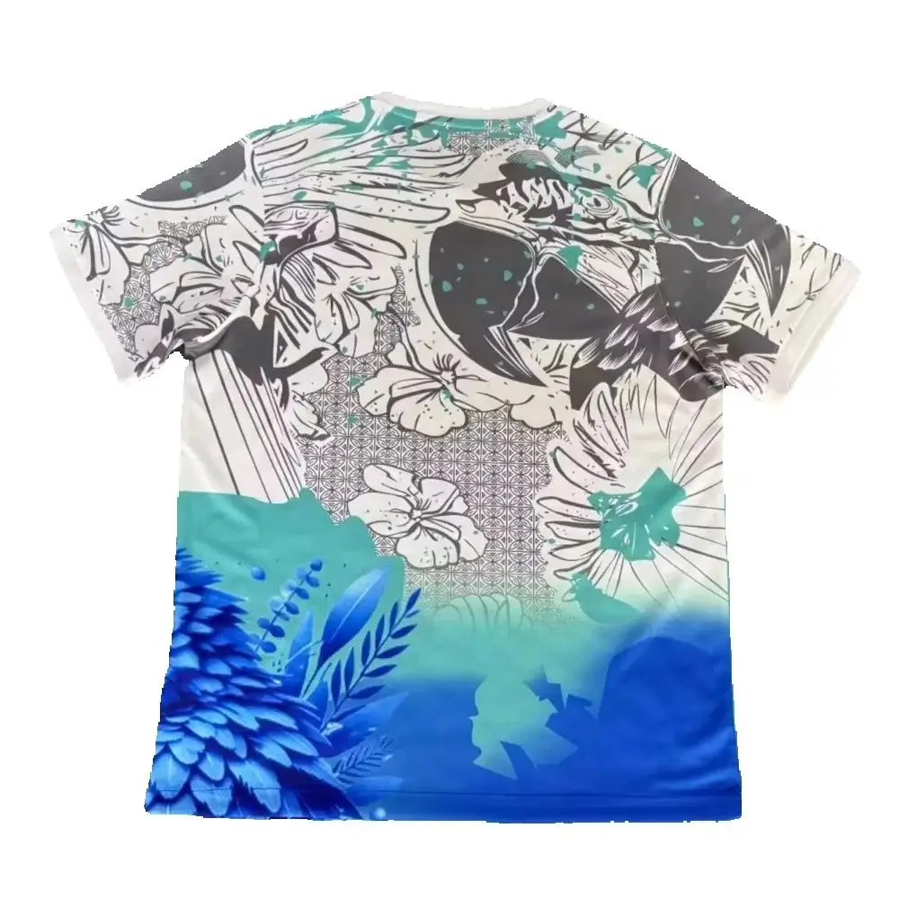 25-26 الموسم البرازيل جيرسي قصيرة الأكمام كرة القدم جيرسي الرجال والنساء الوالدين والطفل تي شيرت الحب الدائرة جيرسي المشجعين القمم #2