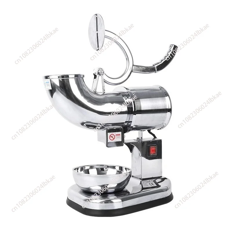 Commercial Ice Crusher Snow Shaved Ice Machine, Small Single Double Blade Smoothie Making Machine for Beverage Shop 110V