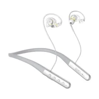 Farsoo sonido envolvente auriculares bluetooth de metal tipo c esports juego música modo dual cuello auriculares con cable