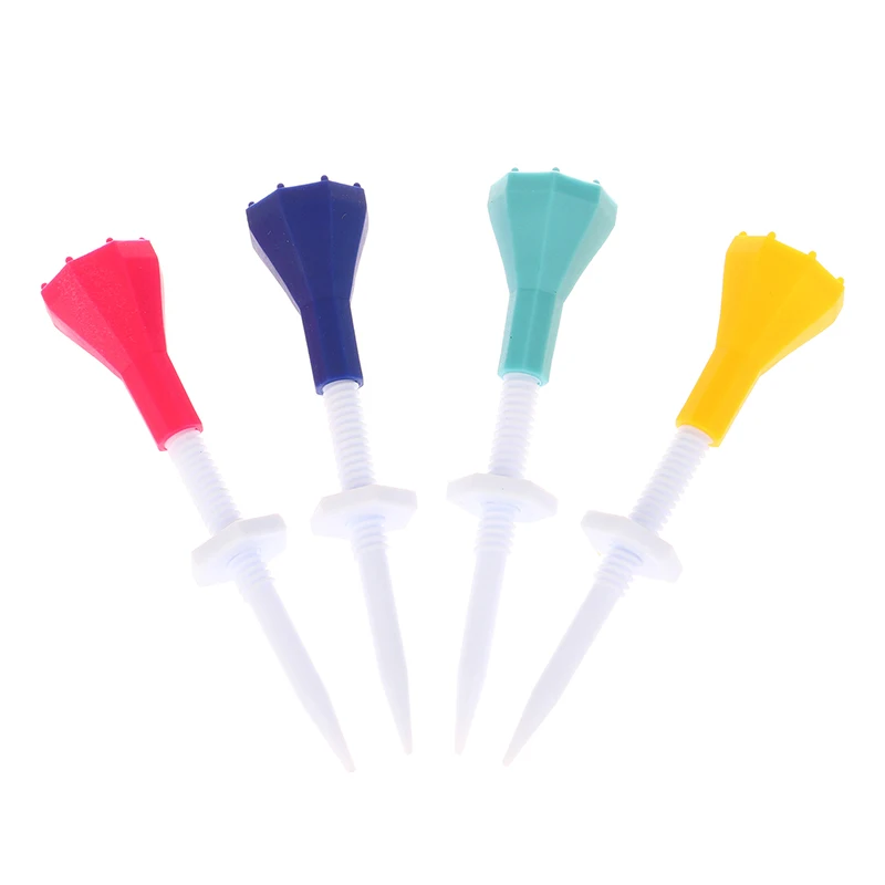 5pcs/box Blue Plastic Golf Tees Height Can Be Adjusted Freely More Durable Golf Plastic Tees Golf Accessories For Golfer