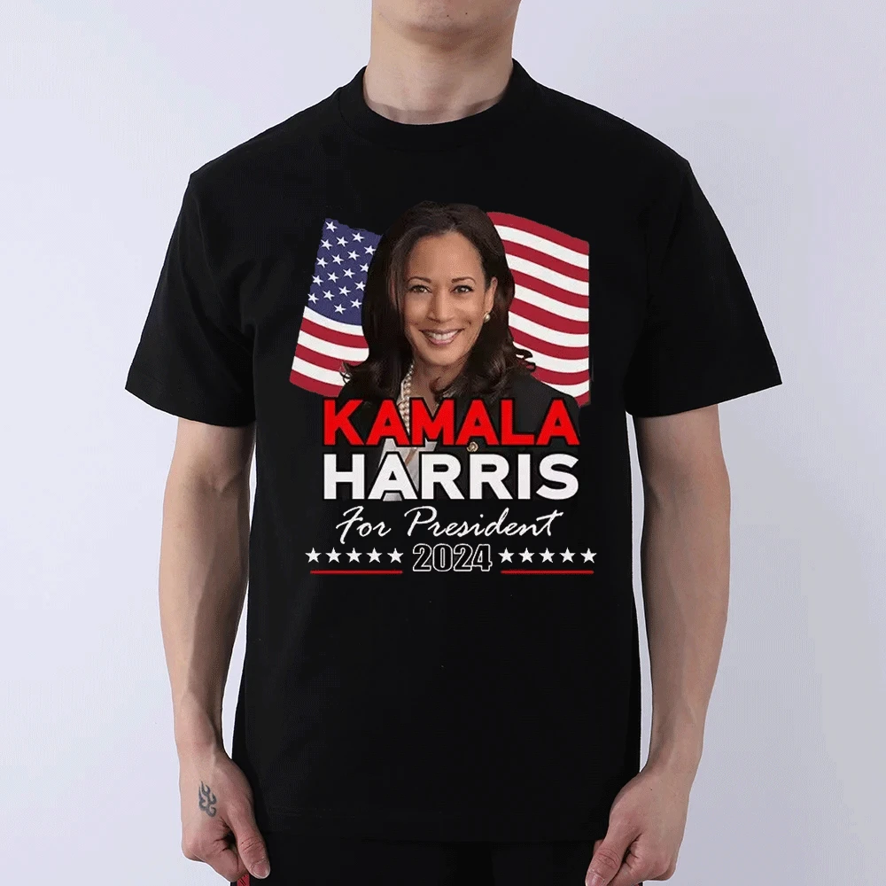 Kamala Harris for The President 2024 Political T-shirt Casual Style O-neck Unisex Gift  New Arrival  Hot Sale Unique Breathable