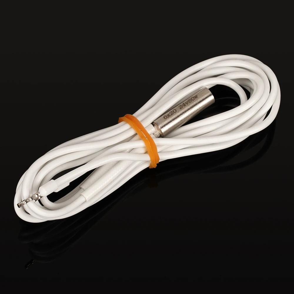 Torlipy 新 24V 80 ワットヒーターカートリッジ高温急速加熱チューブ 6*20 ミリメートル 3D プリンタ部品加熱パイプ E3D V6 火山