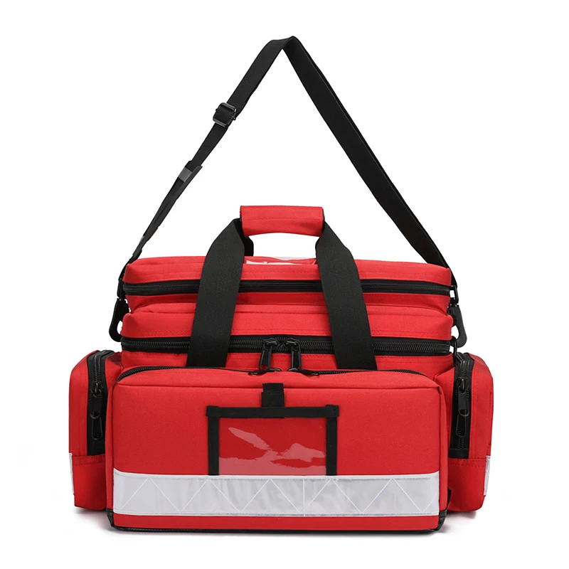 

Large capacity retractable luggage Fire rescue trolley Medical bag Backpack