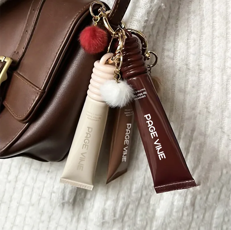 Lip Balm Phone Case Lip Gloss Moisturizing Liquid Lipstick Toast Espresso Raspberry Jelly Transparent Lip Glaze Transparent Lip view 2