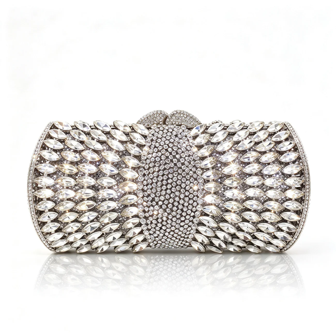 High Quality Handwork Crystal Rhinestone Clutch Purse Chain Women Formal Occasion Evening Bag