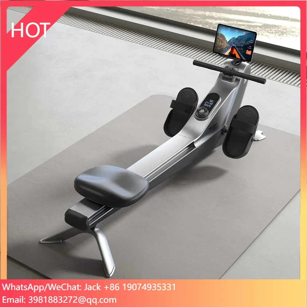 

YPOO new Aviation aluminum High Quality commercial fitness gym magnetic air rower rowing machine with YPOOFIT APP