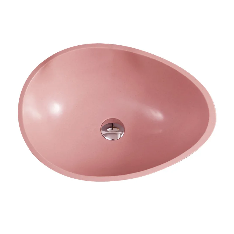 Wind art platform basin artificial stone new material integrated washbasin countertop basin small size faucet