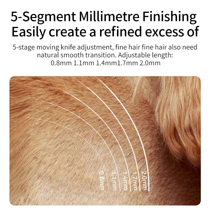 Rechargeable Pet Hair Clippers 5