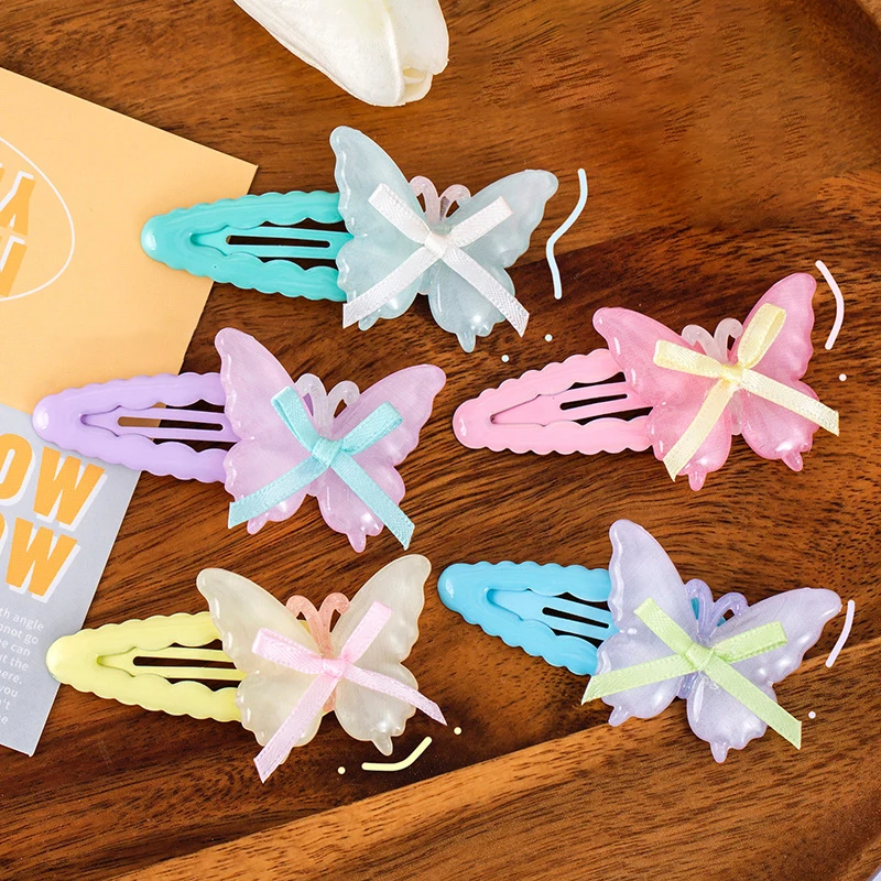 Cute Butterfly Hair Clip For Women Girls Sweet Versatile Bangs Hair Clip Fashion Side Clip Exquisite Hair Accessories Gifts