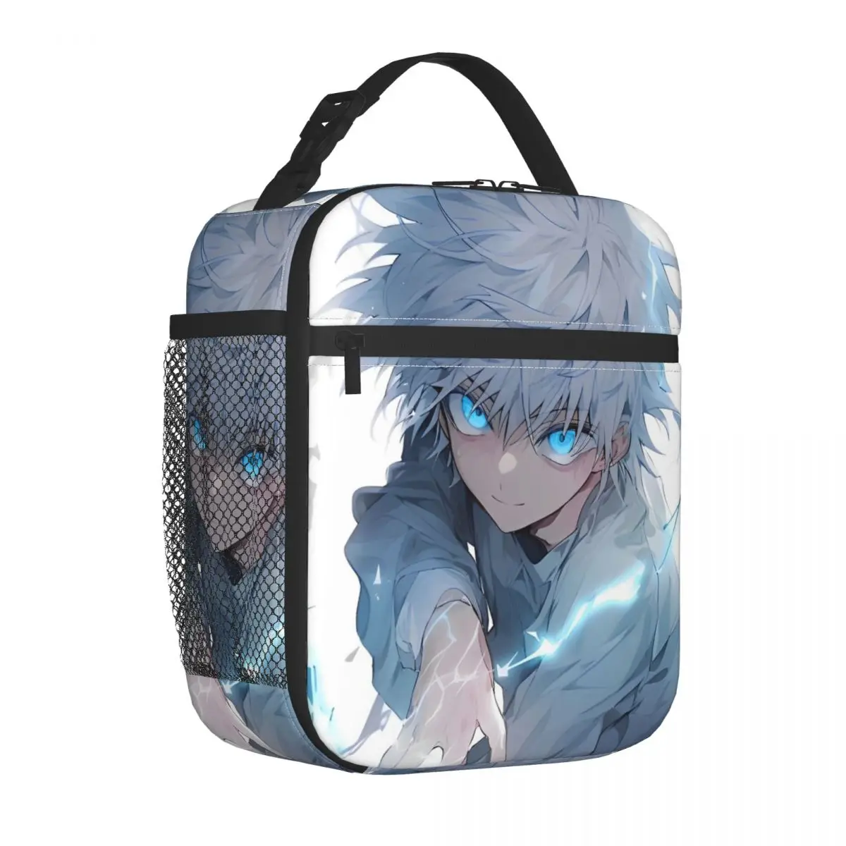 Killua Insulated Lunch Bags High Capacity Hunter X Hunter Meal Container Thermal Bag Tote Lunch Box College Travel Men Women