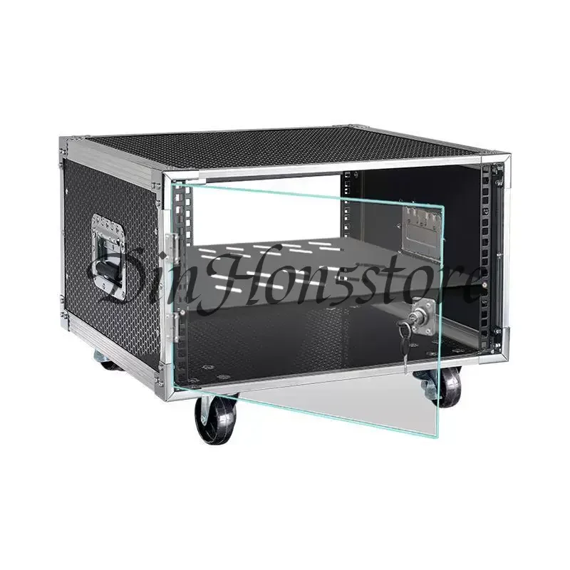 4U6U8U power amplifier cabinet household KTV audio equipment simple chassis peripheral mixer rack air box portable